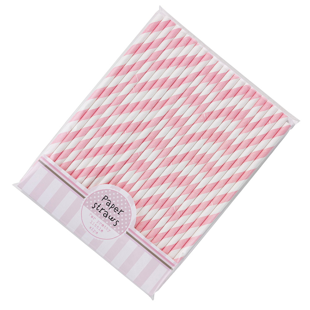 Paper Straw Color - 30 Cannucce di Carta Colorate a
