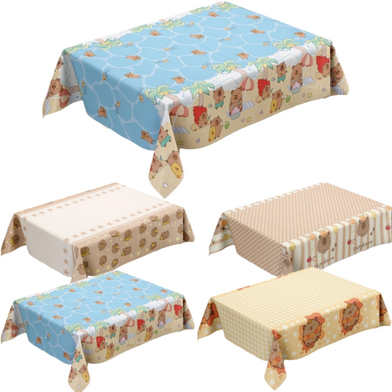 Table Cloth Disposable - Simpatico capibara tovaglia per bambini compleanno