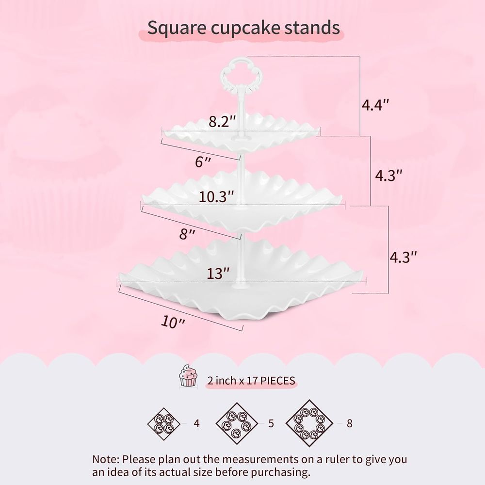Set di 5 Alzatine per Torte co - Cupcake Stand Tier recensione e prezzo
