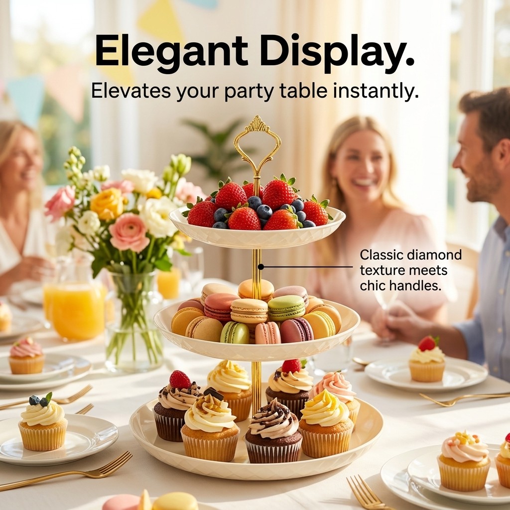 Espositore per Cupcake in Plas - Cupcake Stand Tier recensione e prezzo