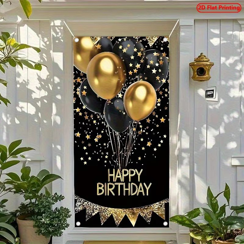 Striscione per porta 2D, 1 ele - Party Banner Gold recensione e prezzo